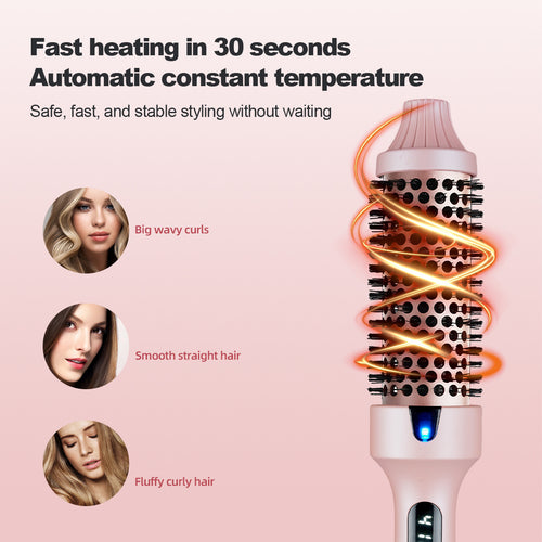 2-in-1 Straightening & Curling Hair Brush